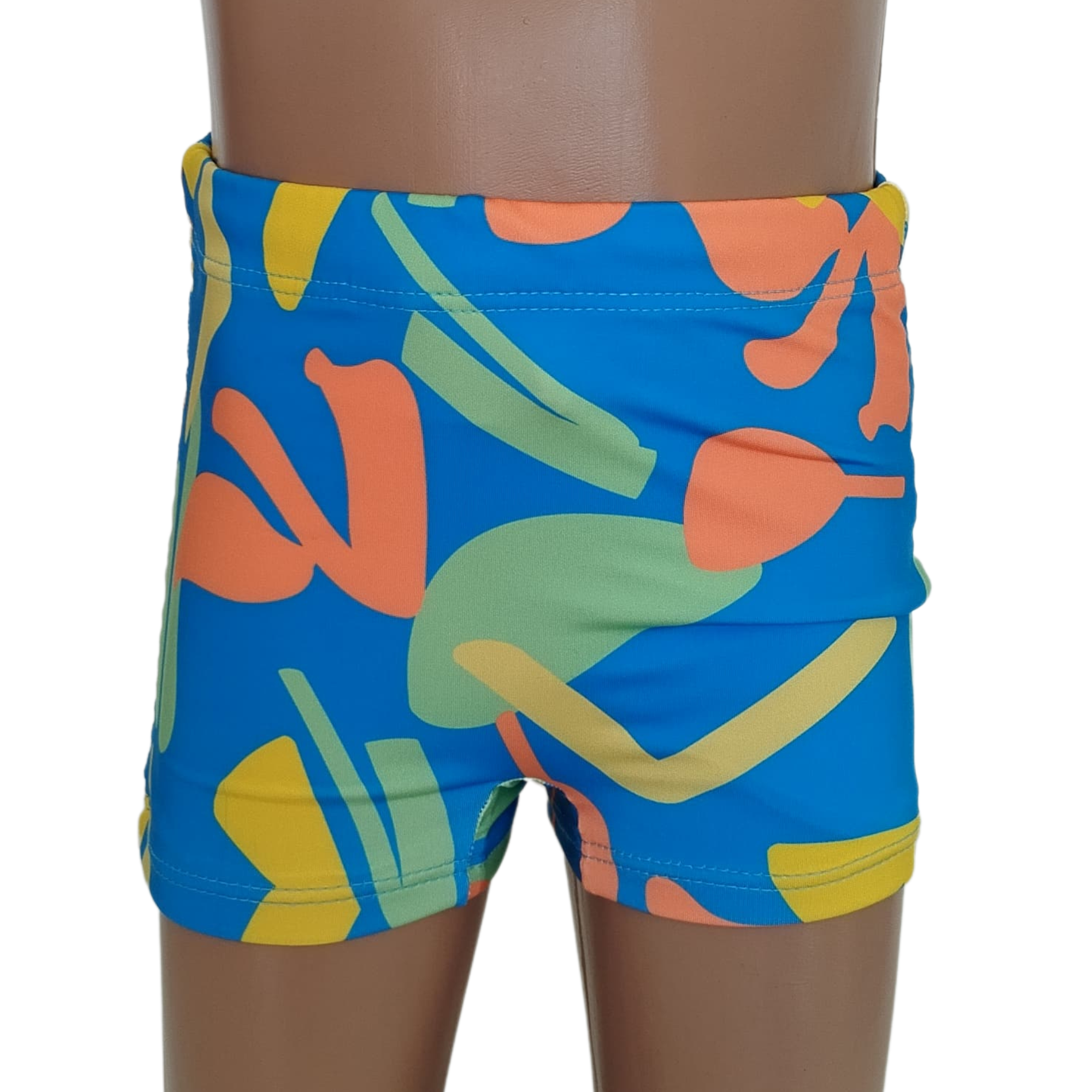 Sunga Boxer Estampa Azul Colorido