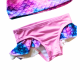 Conjunto Infantil Estampa de Sereia – Blusa com Manga Longa + Calcinha com Proteção Solar UV 50+
