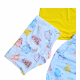 Kit Conjunto UV manga longa com sunga + short tactel, estampa porco espinho